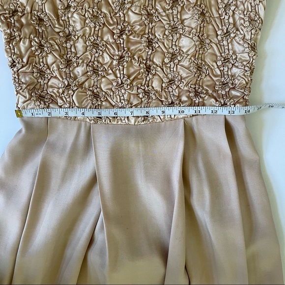 Vintage Champagne Ribbon Dress Fit and Flair Volup - Picture 12 of 14